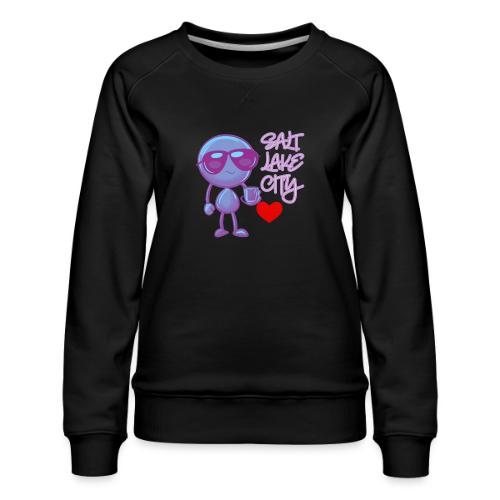Smoon City 19 Salt Lake City - Women's Premium Slim Fit Sweatshirt