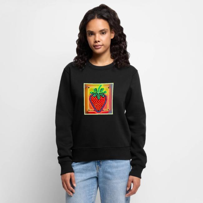 Colorful Strawberry Neon Glow