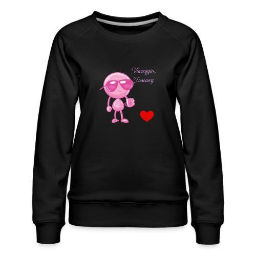 Smoon City_Viareggio Tuscany Pink - Women's Premium Slim Fit Sweatshirt