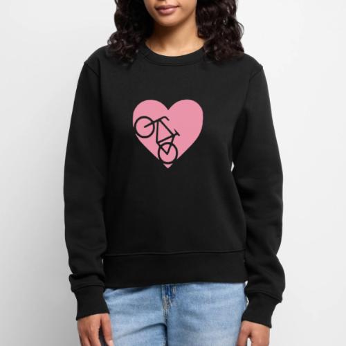 heart_bicycle_cutout - Women's Premium Slim Fit Sweatshirt