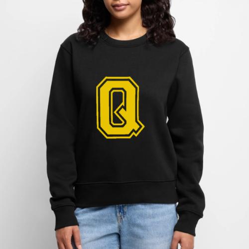 Letter Q – Capital Athletic Alphabet Monogram - Women's Premium Slim Fit Sweatshirt