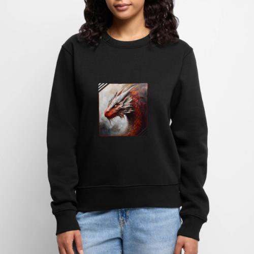 Mystic Dragon Realm - Women's Premium Slim Fit Sweatshirt