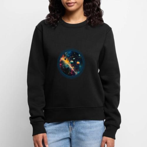 Painted Planetscape - Women's Premium Slim Fit Sweatshirt