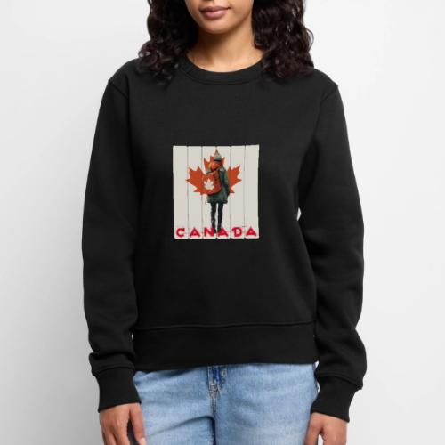 Canada: Proud Canadian Woman - Women's Premium Slim Fit Sweatshirt