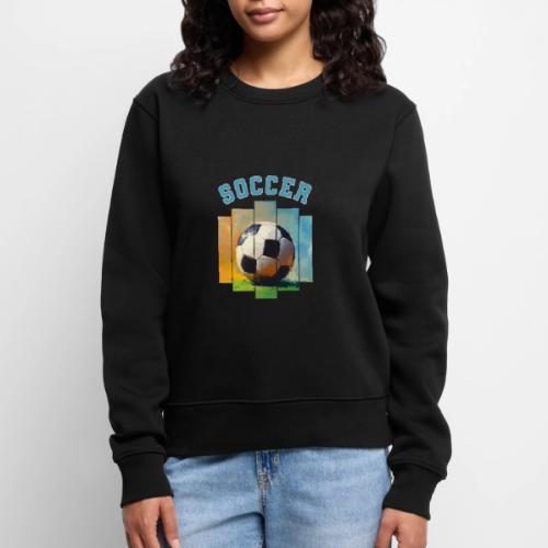 Soccer Ball Vibes - Women's Premium Slim Fit Sweatshirt