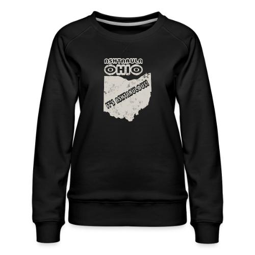 Ashtabula, Ohio - Women's Premium Slim Fit Sweatshirt
