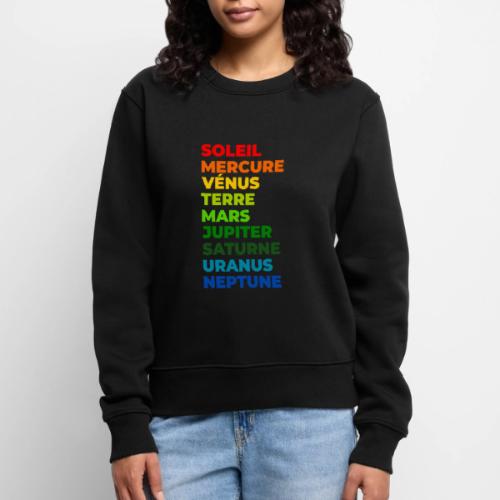 Solar System in Color - Women's Premium Slim Fit Sweatshirt