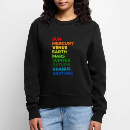 Color the solar system - Women's Premium Slim Fit Sweatshirt