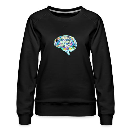 brain fact - Women's Premium Slim Fit Sweatshirt