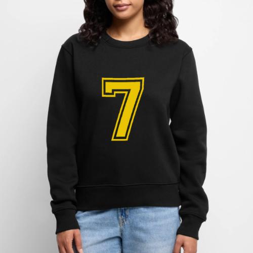 Number 7 in a classic athletic collegiate font - Women's Premium Slim Fit Sweatshirt