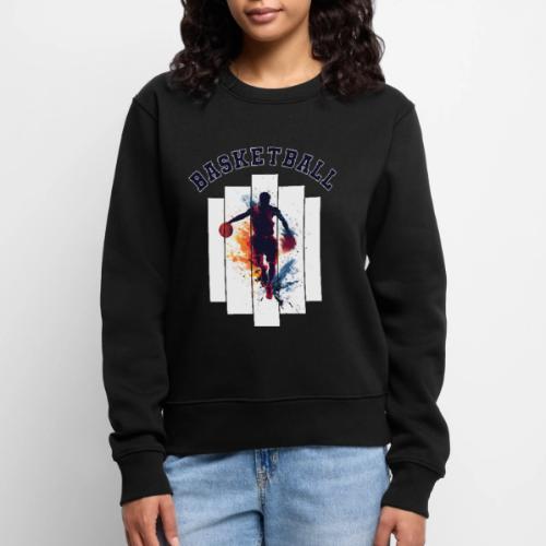Basketball Never Stops - Women's Premium Slim Fit Sweatshirt