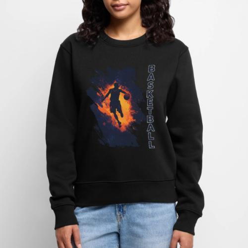Basketball Focus - Women's Premium Slim Fit Sweatshirt