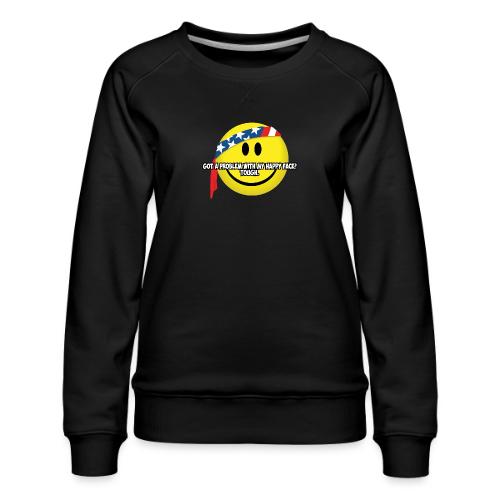 Happy Face USA - Women's Premium Slim Fit Sweatshirt