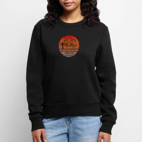 God Loves Me More Shirt – John 3:16 Christian - Women's Premium Slim Fit Sweatshirt