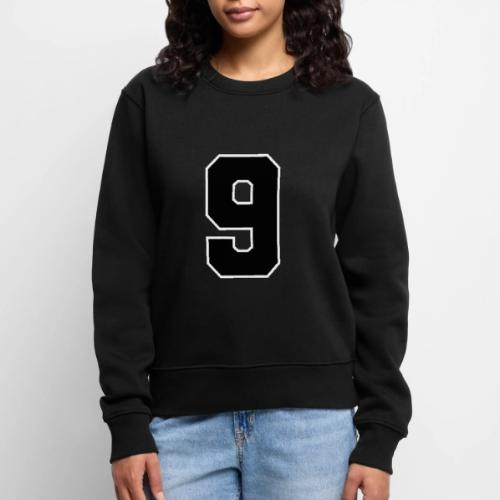 Varsity Number 9 Athletic Font - Women's Premium Slim Fit Sweatshirt