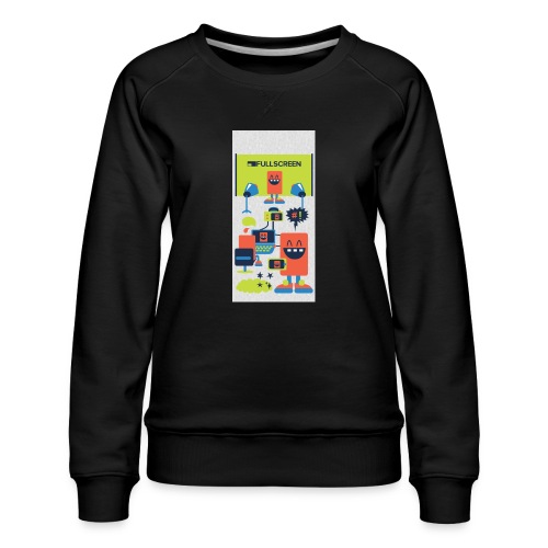 iphone5screenbots - Women's Premium Slim Fit Sweatshirt