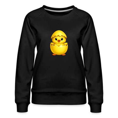 Easter Chick yellow - Women's Premium Slim Fit Sweatshirt
