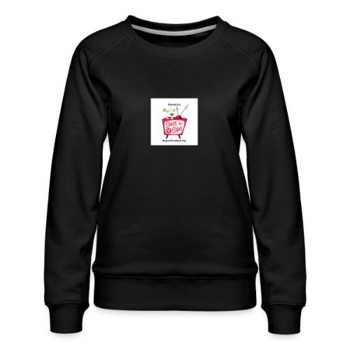sassnsips com team lisa - Women's Premium Slim Fit Sweatshirt