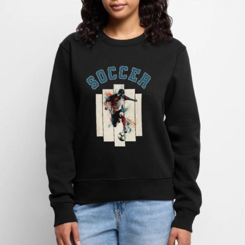 Soccer Vibes - Women's Premium Slim Fit Sweatshirt