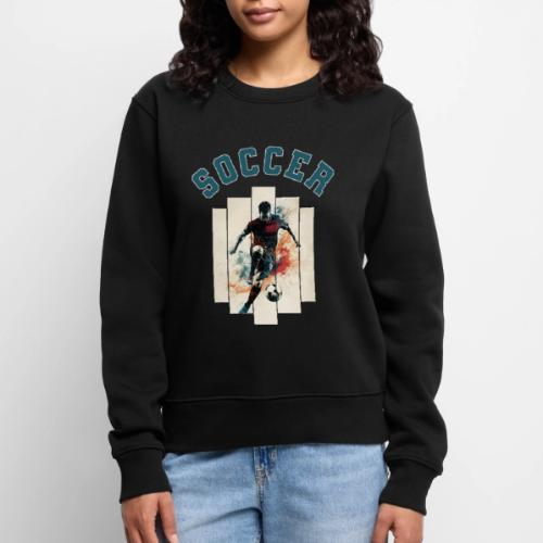 Soccer Mode On - Women's Premium Slim Fit Sweatshirt