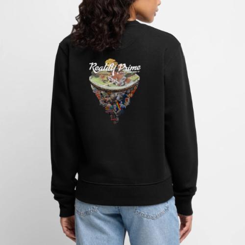 Reality Prime (On Color, Back Design) - Women's Premium Slim Fit Sweatshirt