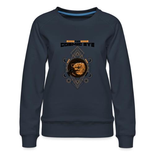 Eagle Cosmic Eye - Women's Premium Slim Fit Sweatshirt