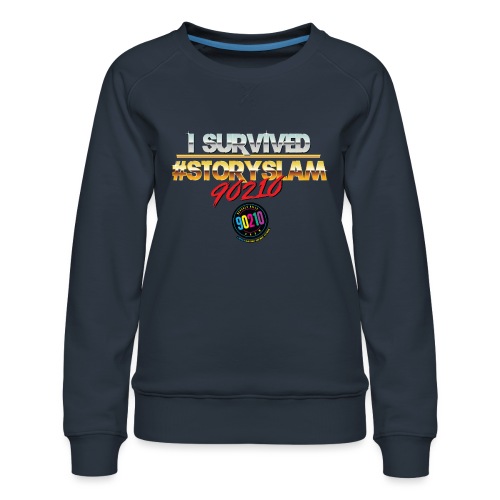 Storyslam Shirt 90210 Transparent 01 - Women's Premium Slim Fit Sweatshirt