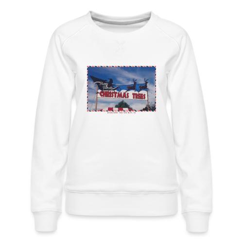 Priut Christmas Tree Shop - Women's Premium Slim Fit Sweatshirt