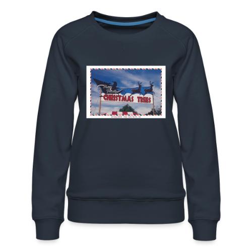 Priut Christmas Tree Shop - Women's Premium Slim Fit Sweatshirt