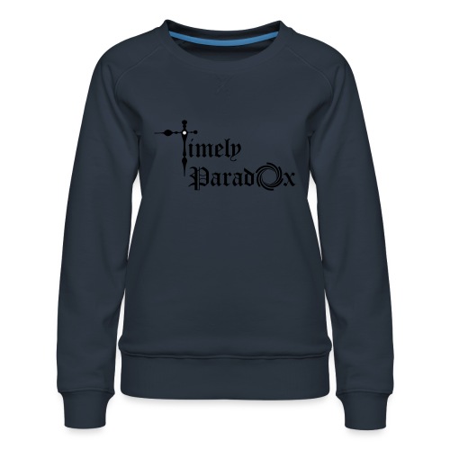 Timely Paradox - Women's Premium Slim Fit Sweatshirt