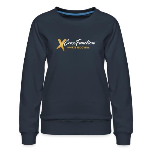 XF Sports Recovery Logo- White (Front Only) - Women's Premium Slim Fit Sweatshirt