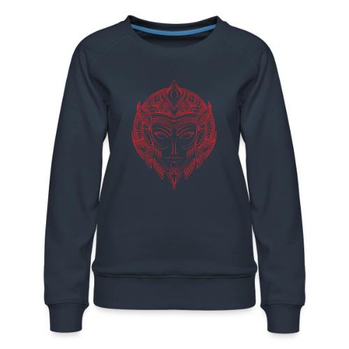 DemBoyz Logomark (Red Edition) - Women's Premium Slim Fit Sweatshirt