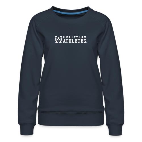 Uplifting Athletes White Logo - Women's Premium Slim Fit Sweatshirt