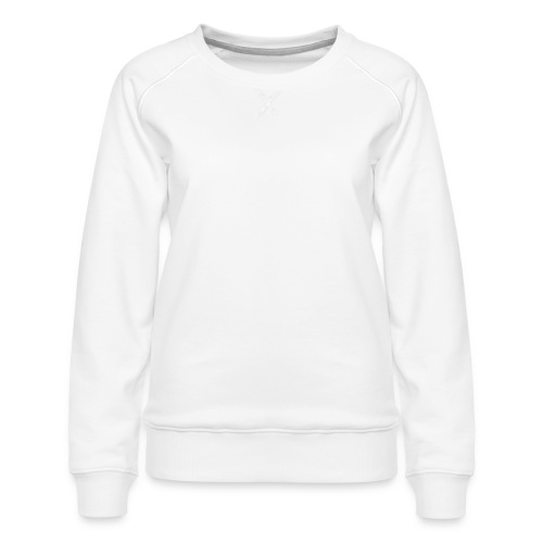 Lion and Sun White - Women's Premium Slim Fit Sweatshirt
