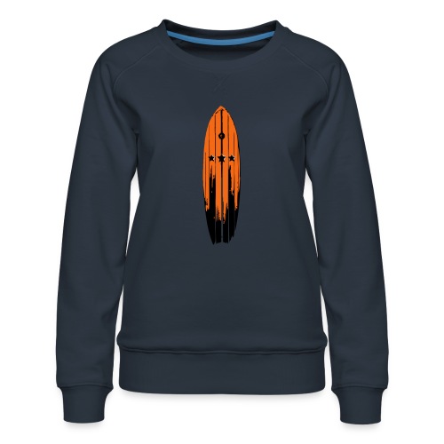 surfboardNEW - Women's Premium Slim Fit Sweatshirt