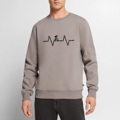 bmx bike heartbeat - Men's Premium Sweatshirt