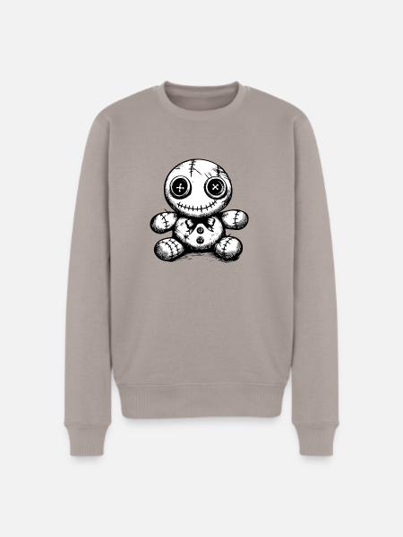 Stitched doll Noir - Men's Premium Sweatshirt - taupe