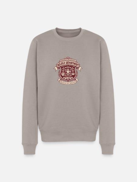 Delulu Department Crest - Men's Premium Sweatshirt - taupe