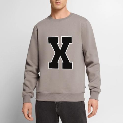 Varsity Letter X Athletic Monogram - Men's Premium Sweatshirt