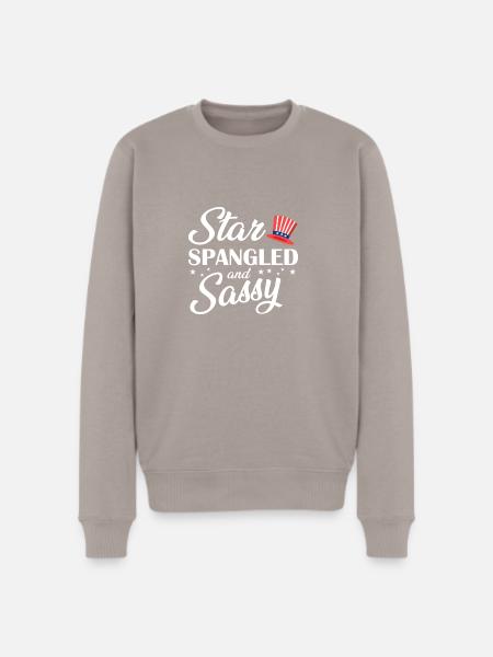Star Spangled and Sassy - Men's Premium Sweatshirt - taupe