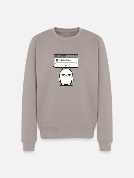 Monday Update Ghost: Low Progress - Men's Premium Sweatshirt - taupe