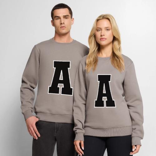 Varsity Letter A Athletic Monogram Design - Men's Premium Sweatshirt