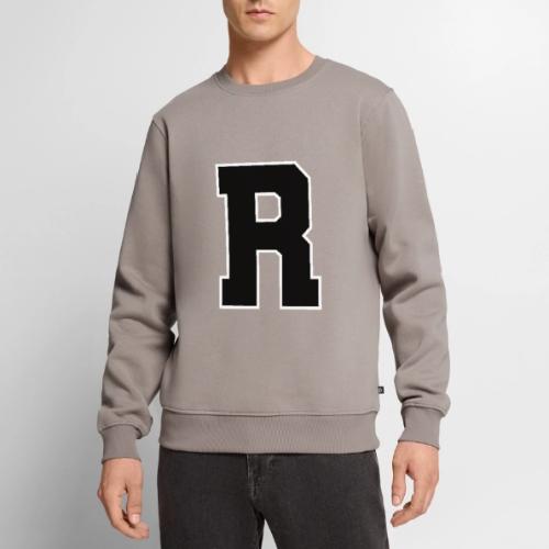 Varsity Letter R Athletic Monogram - Men's Premium Sweatshirt