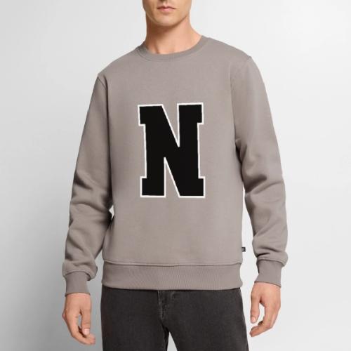 Varsity Letter N Athletic Font Graphic - Men's Premium Sweatshirt
