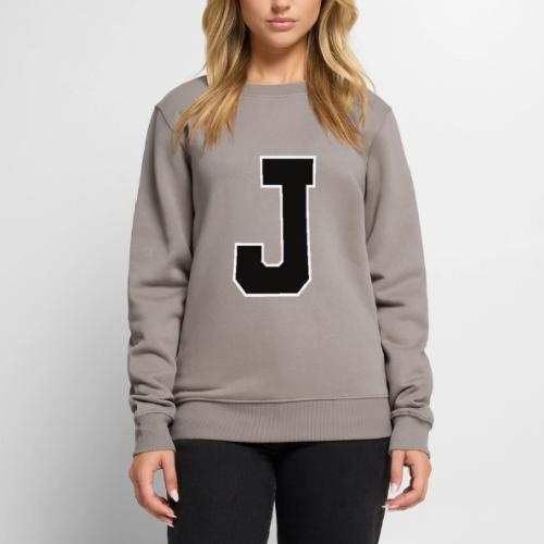 Varsity Letter J Athletic Alphabet Graphic - Men's Premium Sweatshirt