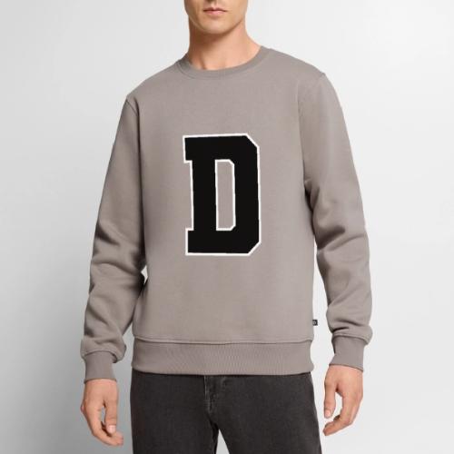 Varsity Letter D Athletic Alphabet Design - Men's Premium Sweatshirt