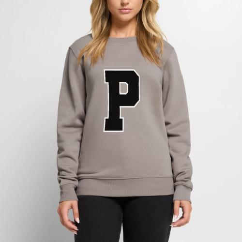 Varsity Letter P Athletic Alphabet Design - Men's Premium Sweatshirt