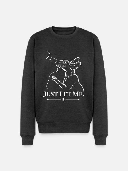 Affectionate Sphynx Cat - Men's Premium Sweatshirt - heather anthracite