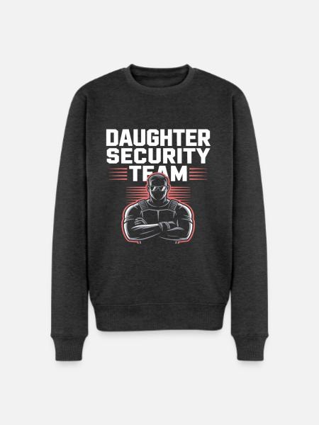 Daughter Security Team - Father Bodyguard - Men's Premium Sweatshirt - heather anthracite
