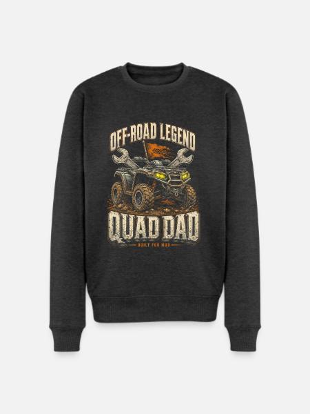 ATV Quad ATVs Quad Dad - Men's Premium Sweatshirt - heather anthracite